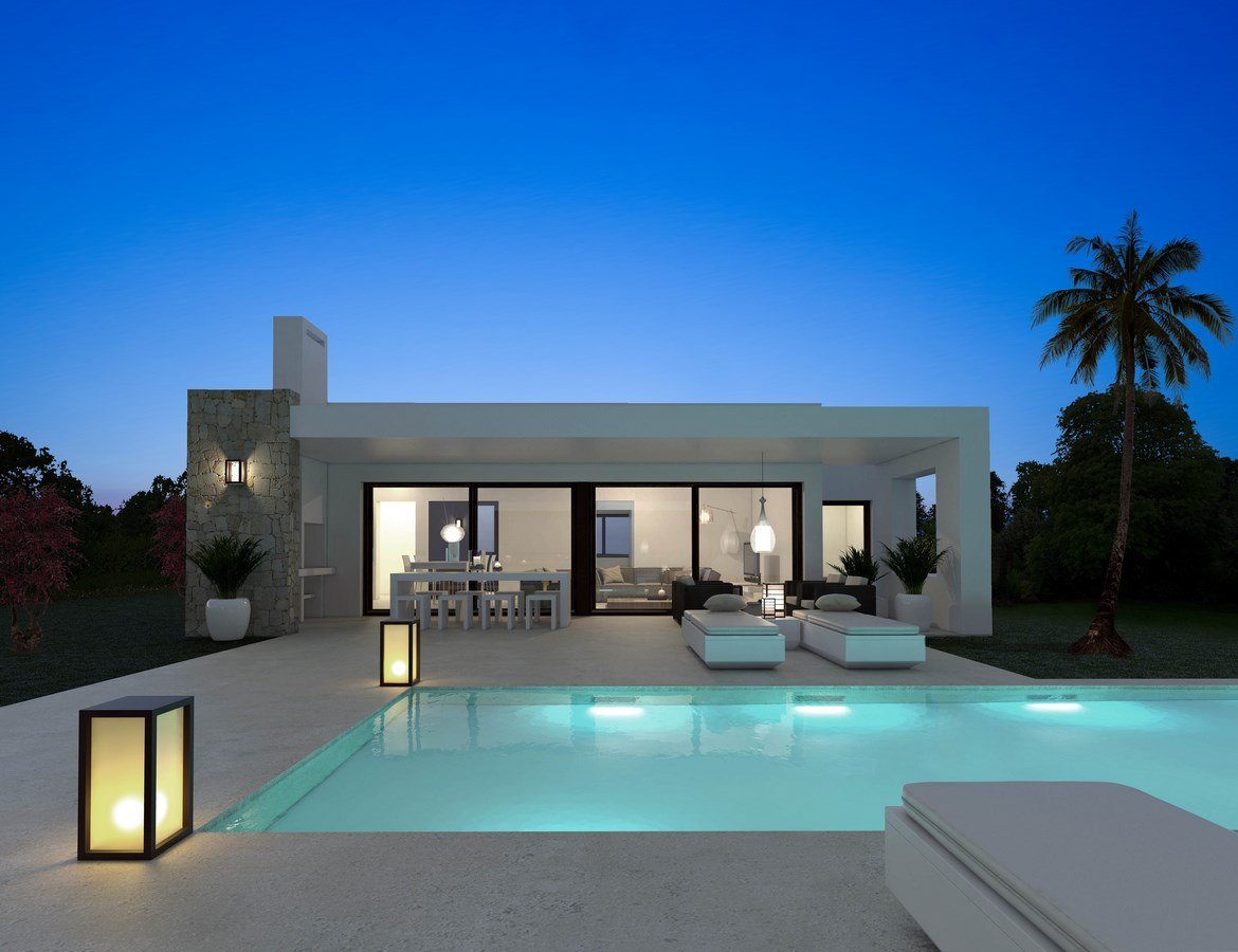 Moderne Villa im Bau nahe bei Moraira